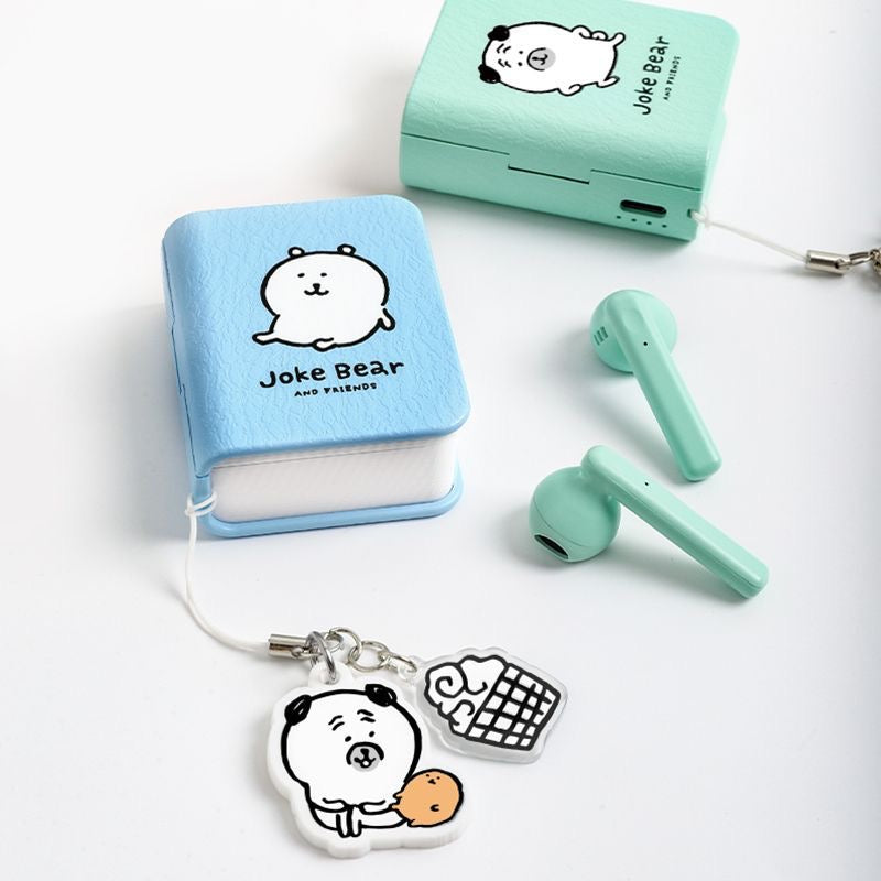 Cute Mini Book Wireless Earbuds – Bluetooth Earphones with Charging Case